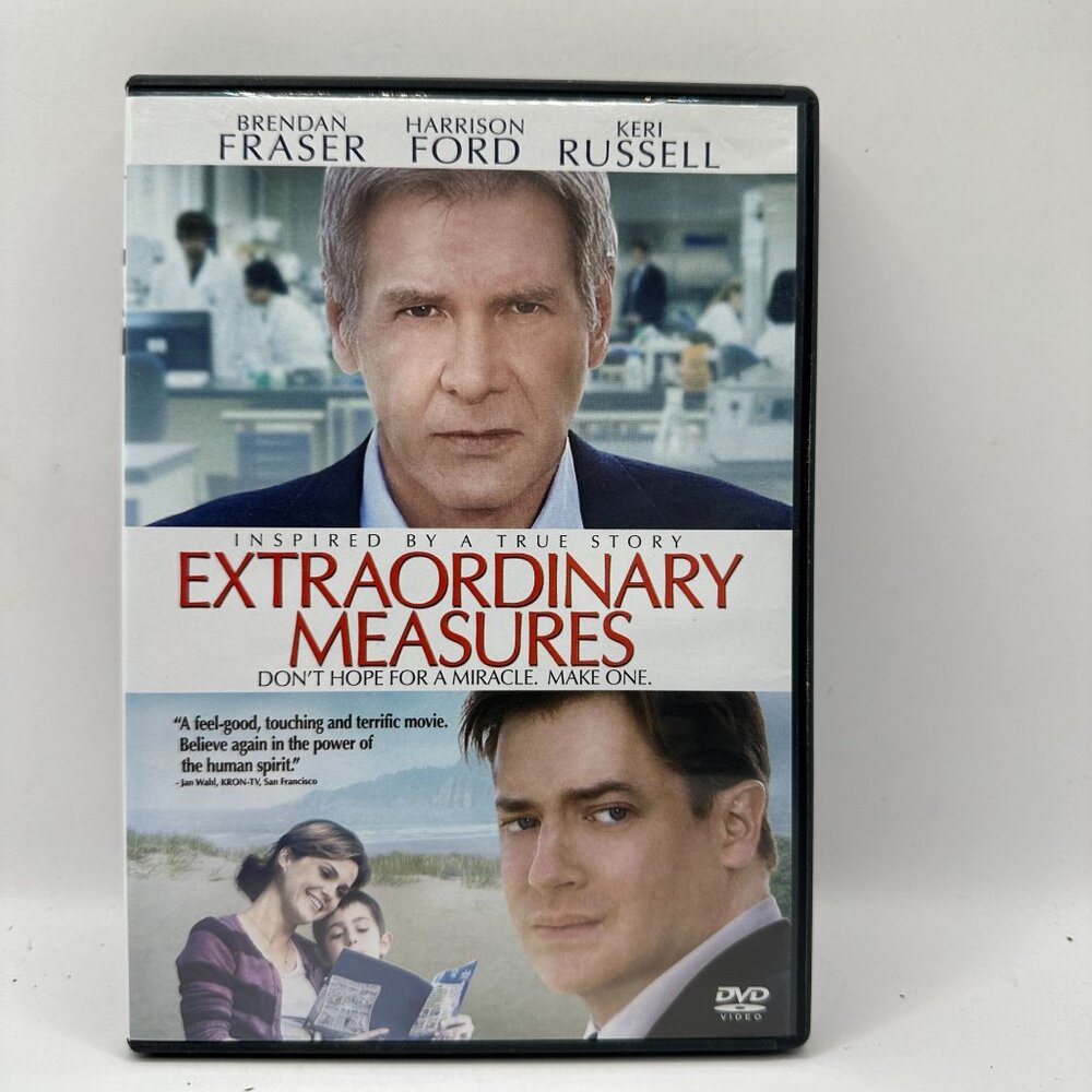 Extraordinary Measures DVD Brendan Fraser Drama Based On True Story Rated PG